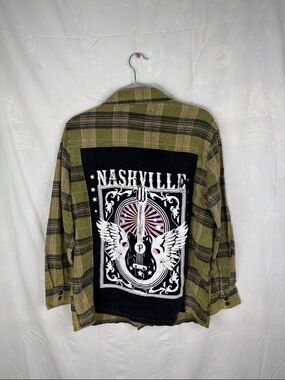 Panache Olive, Black & Tan Plaid Flannel